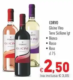 Cash & Carry Grossy Corvo Glicine Vino offerta
