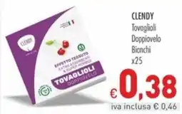 Cash & Carry Grossy Clendy tovaglioli doppiovelo bianchi offerta