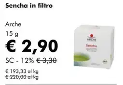 NaturaSì Sencha in filtro Arche offerta