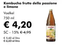 NaturaSì Kombucha frutto della passione e limone Voelkel offerta