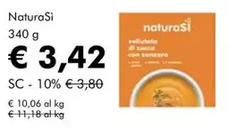 NaturaSì NaturaSi vellutata di zucca con zenzero offerta