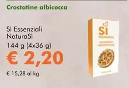 NaturaSì Crostatine albicocca Si Essenziali NaturaSi offerta
