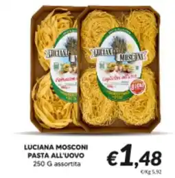 Supermercati Visotto Luciana Mosconi pasta all'uovo offerta