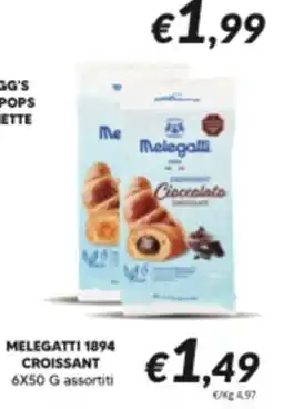 Supermercati Visotto Melegatti 1894 croissant offerta