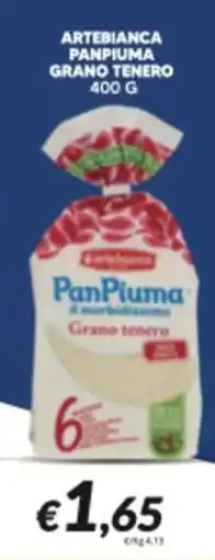 Supermercati Visotto Artebianca PanPiuma Grano tenero offerta