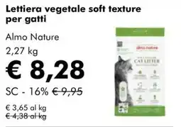 NaturaSì Lettiera vegetale soft texture per gatti Almo Nature offerta