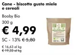 NaturaSì Biscotto gusto miele e cereali Booby Bio offerta