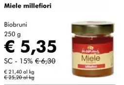 NaturaSì Miele millefiori Biobruni offerta