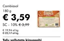 NaturaSì Cambiasol tempeh di cece offerta