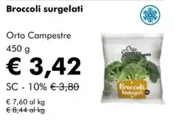 NaturaSì Broccoli surgelati Orto Campestre offerta