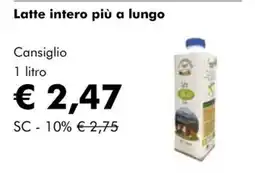 NaturaSì Latte intero più a lungo offerta