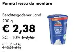 NaturaSì Panna fresca da montare Berchtesgadener Land offerta