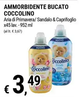 Tre Valli Supermercato Ammorbidente bucato Coccolino offerta