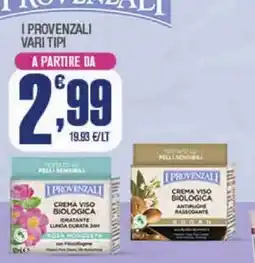 Splendidi e Splendenti Crema viso biologica I provenzali offerta