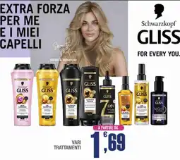 Splendidi e Splendenti Schwarzkopf GLISS vari trattamenti offerta