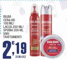 Splendidi e Splendenti Bilba cera hd spuma lacca vari trattamenti offerta