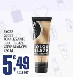 Splendidi e Splendenti Syoss gloss tonalizzante color glaze offerta