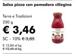 NaturaSì Salsa pizza con pomodoro ciliegino Terre e Tradizioni offerta