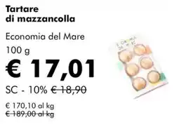 NaturaSì Tartare di mazzancolla Economia del Mare offerta