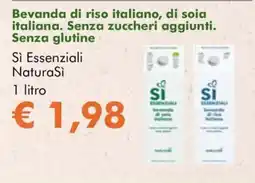NaturaSì Bevanda di riso italiano di soia italiana offerta