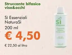 NaturaSì Struccante bifasico viso&occhi Si Essenziali NaturaSi offerta