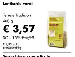 NaturaSì Lenticchie verdi Terre e Tradizioni offerta