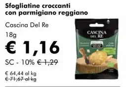 NaturaSì Sfogliatine croccanti con parmigiano reggiano Cascina Del Re offerta