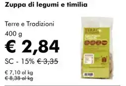 NaturaSì Zuppa di legumi e timilia Terre e Tradizioni offerta