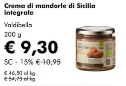 NaturaSì Crema di mandorle di Sicilia integrale Valdibella offerta