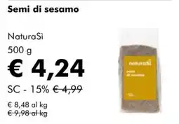 NaturaSì Semi di sesamo NaturaSi offerta