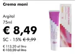 NaturaSì Crema mani Argital offerta