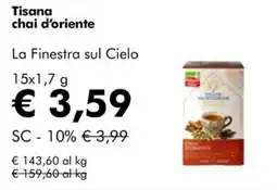NaturaSì Tisana chai d'oriente La Finestra sul Cielo offerta