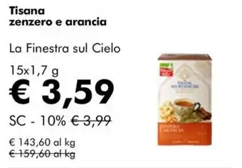 Tisana zenzero e arancia La Finestra sul Cielo