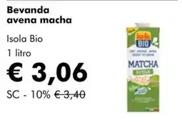 NaturaSì Bevanda avena macha Isola Bio offerta