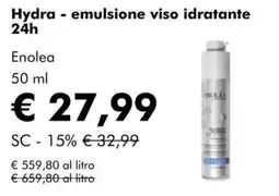 NaturaSì Hydra - emulsione viso idratante 24h Enolea offerta