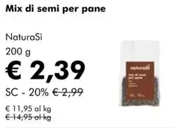 NaturaSì Mix di semi per pane NaturaSi offerta