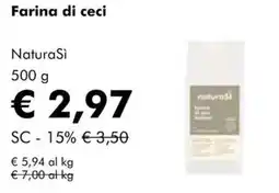 NaturaSì Farina di ceci NaturaSi offerta