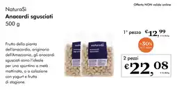 NaturaSì Natura Sì Anacardi sgusciati offerta