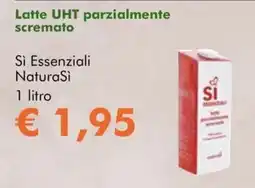 NaturaSì Latte UHT parzialmente scremato Si Essenziali NaturaSi offerta