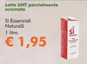 Latte UHT parzialmente scremato Si Essenziali NaturaSi
