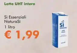 NaturaSì Latte UHT intero Si Essenziali offerta