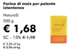 NaturaSì Farina di mais per polenta istantanea NaturaSi offerta