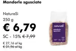 NaturaSì Mandorle sgusciate NaturaSi offerta