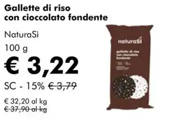 Gallette di riso con cioccolato fondente NaturaSi