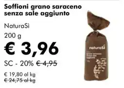 NaturaSì Soffioni grano saraceno senza sale aggiunto NaturaSi offerta