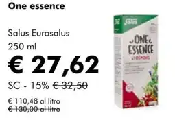 NaturaSì Salus Eurosalus One essence offerta