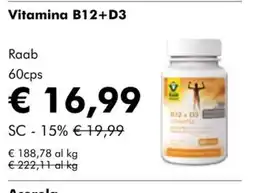 NaturaSì Vitamina B12+D3 Raab offerta