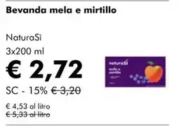 NaturaSì Beveranda mela e mirtillo NaturaSi offerta