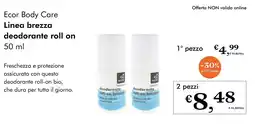 NaturaSì Ecor Body Care deodorante roll on offerta