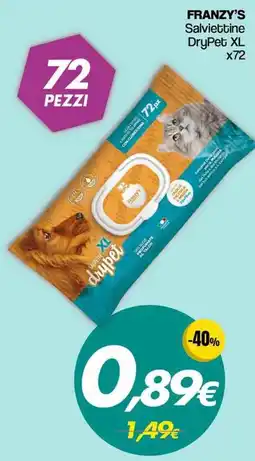 Franzy's Franzy's Salviettine DryPet XL offerta